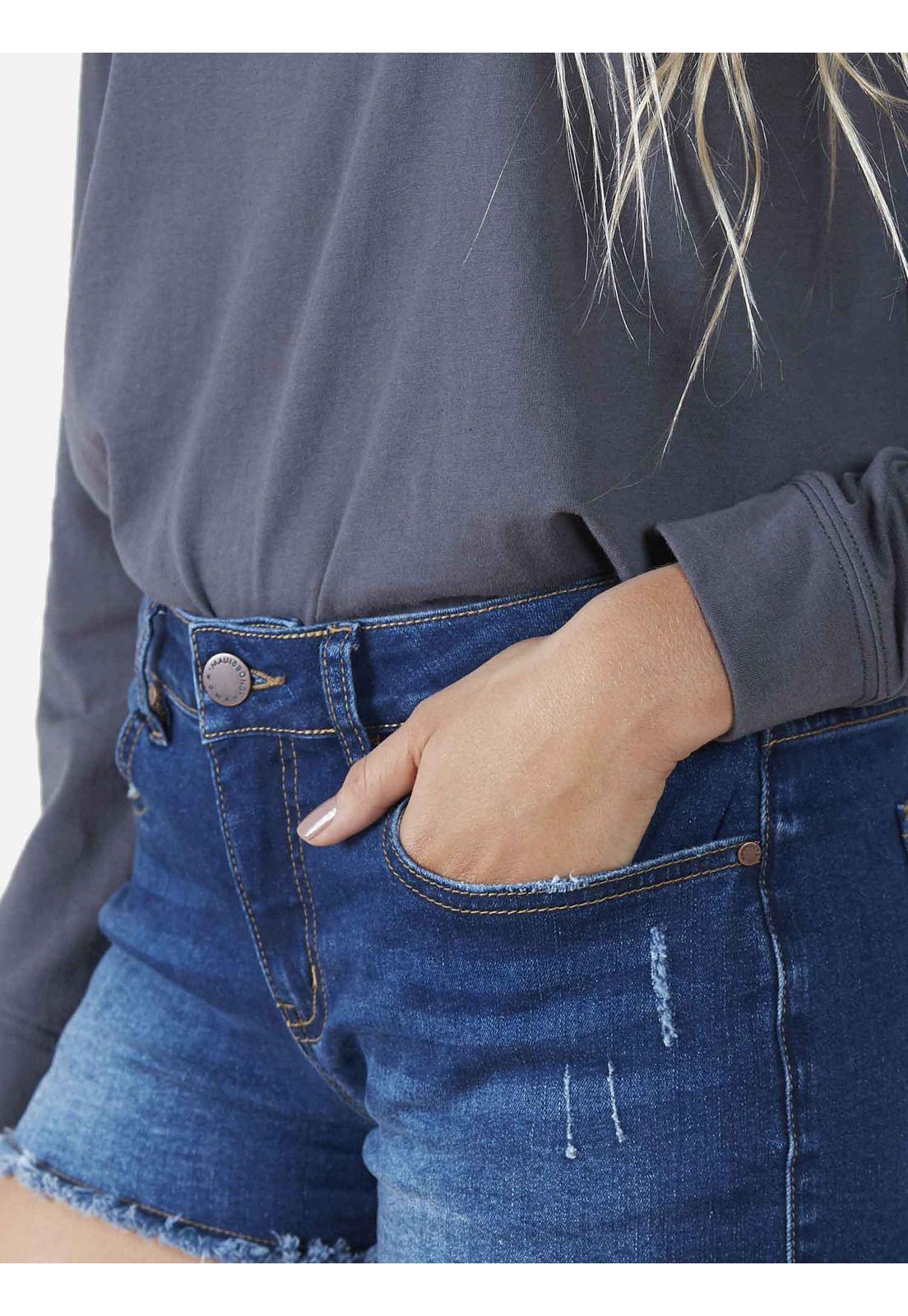 Short Jeans Mujer Azul 5B910-WV22 Maui And Sons-2