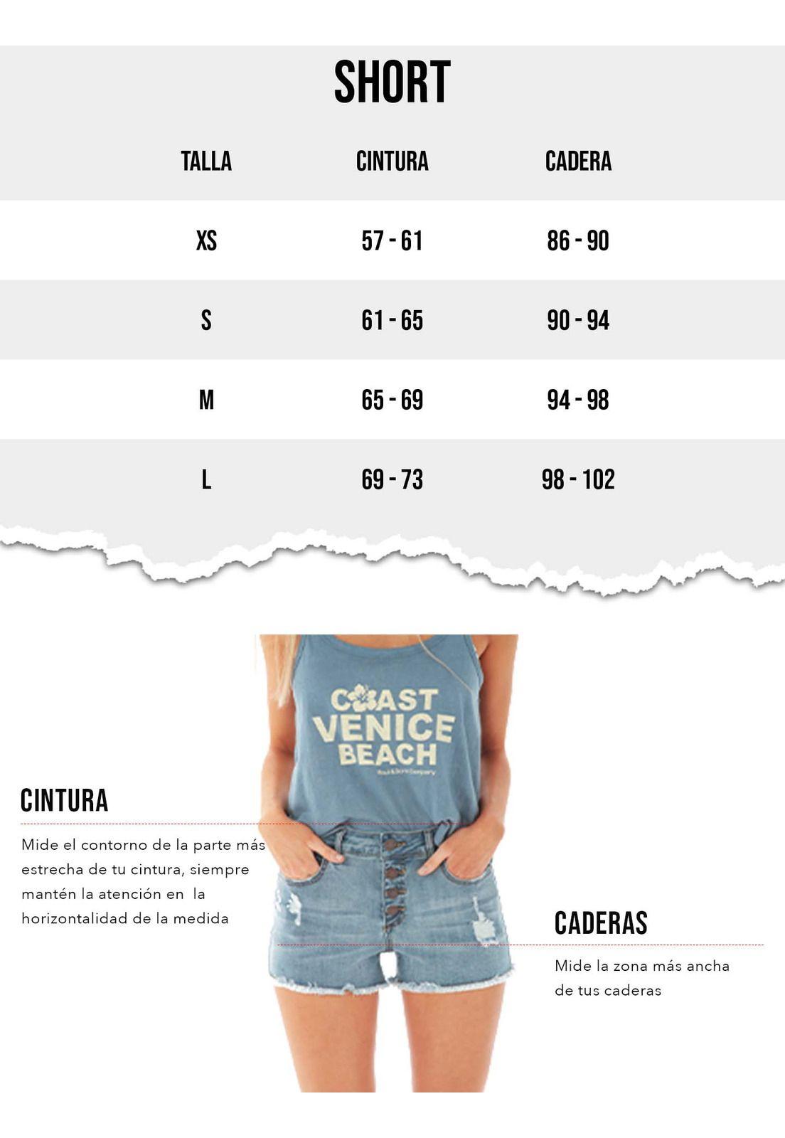 Short Jeans Mujer Azul 5B910-WV22 Maui And Sons-4