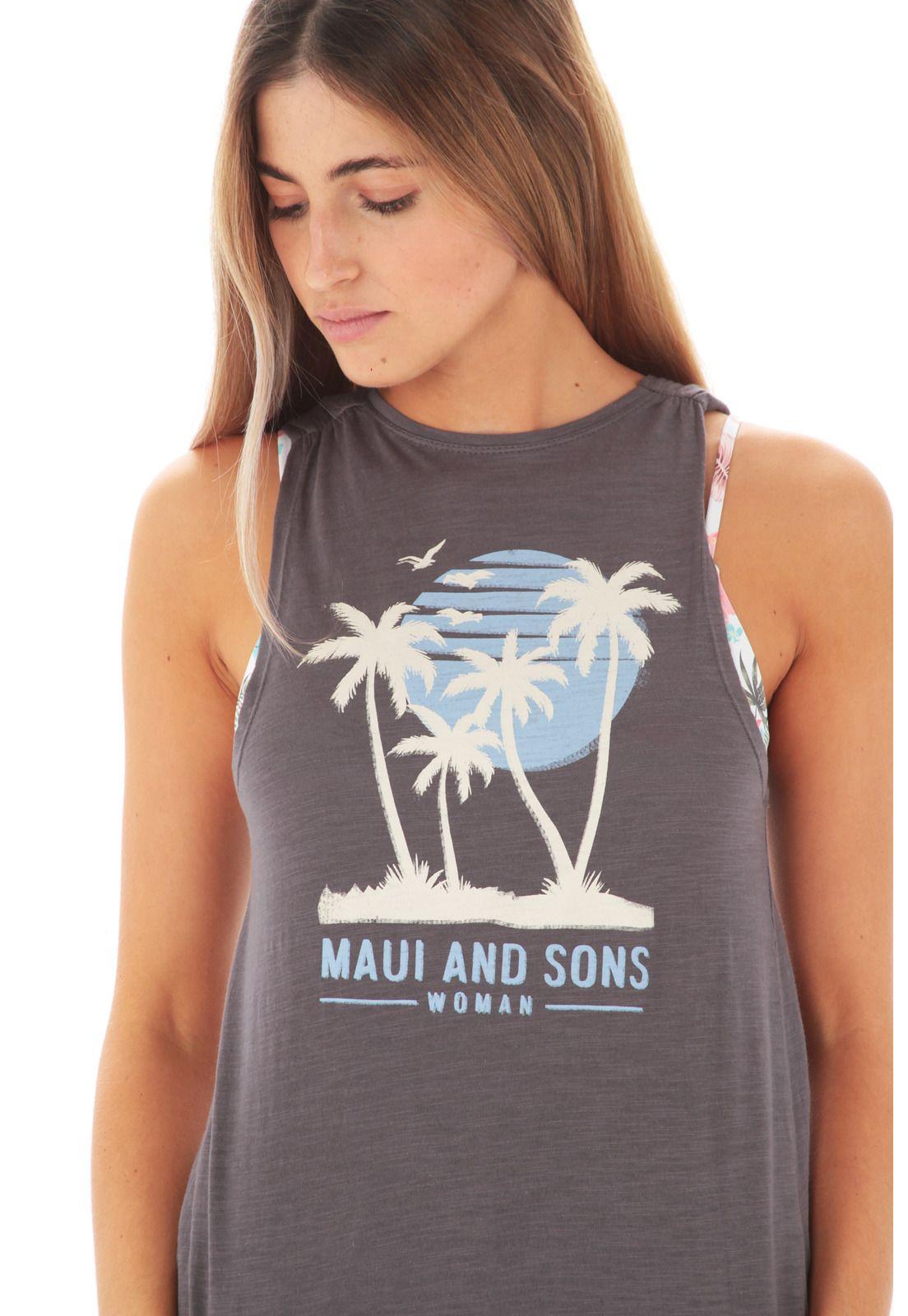 Polera Mujer Maui 5P143-WV21 Grafito-3