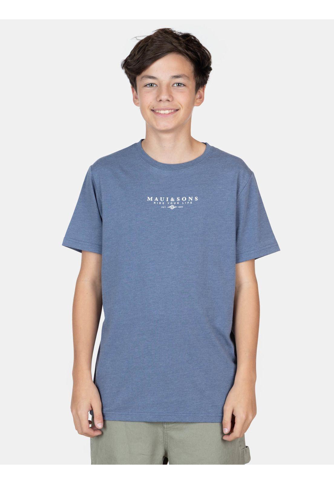Polera MC RiderSoul Azul Infantil Maui And Sons-0