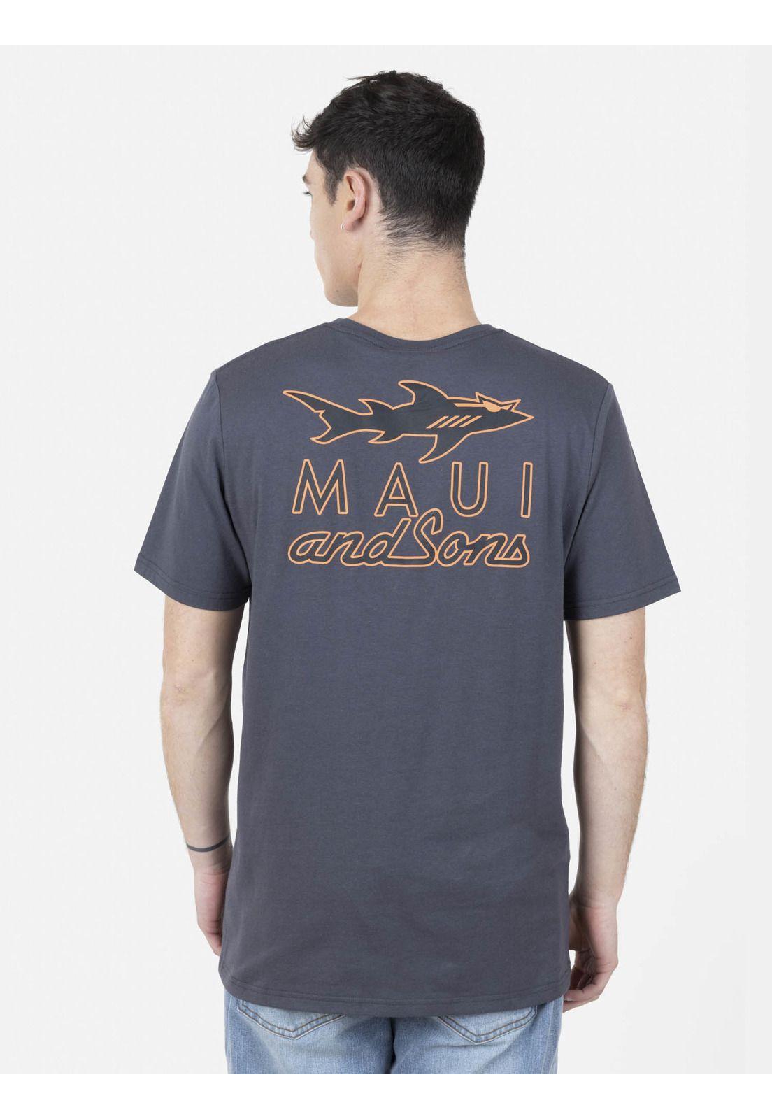 Pack Polera Billetera 5AV1557 Hombre Gris Oscuro Maui and Sons-2