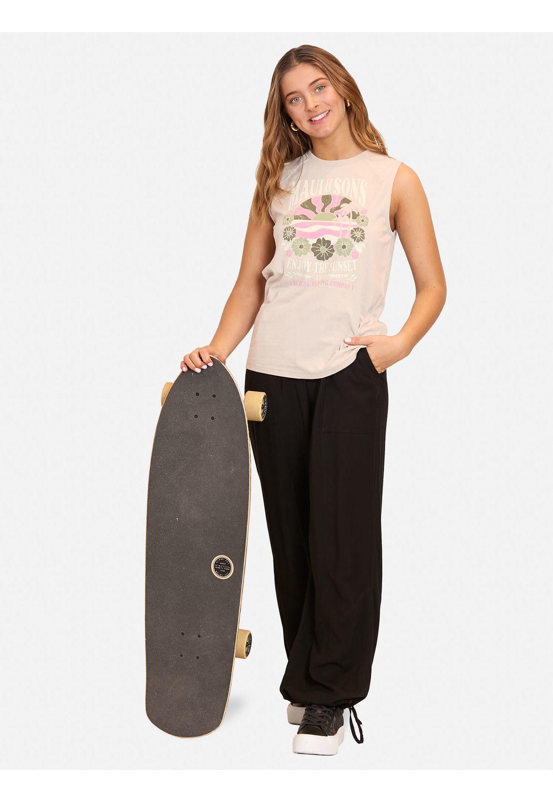 Polera MC Enjoy The Sunset Café Mujer Maui And Sons-2