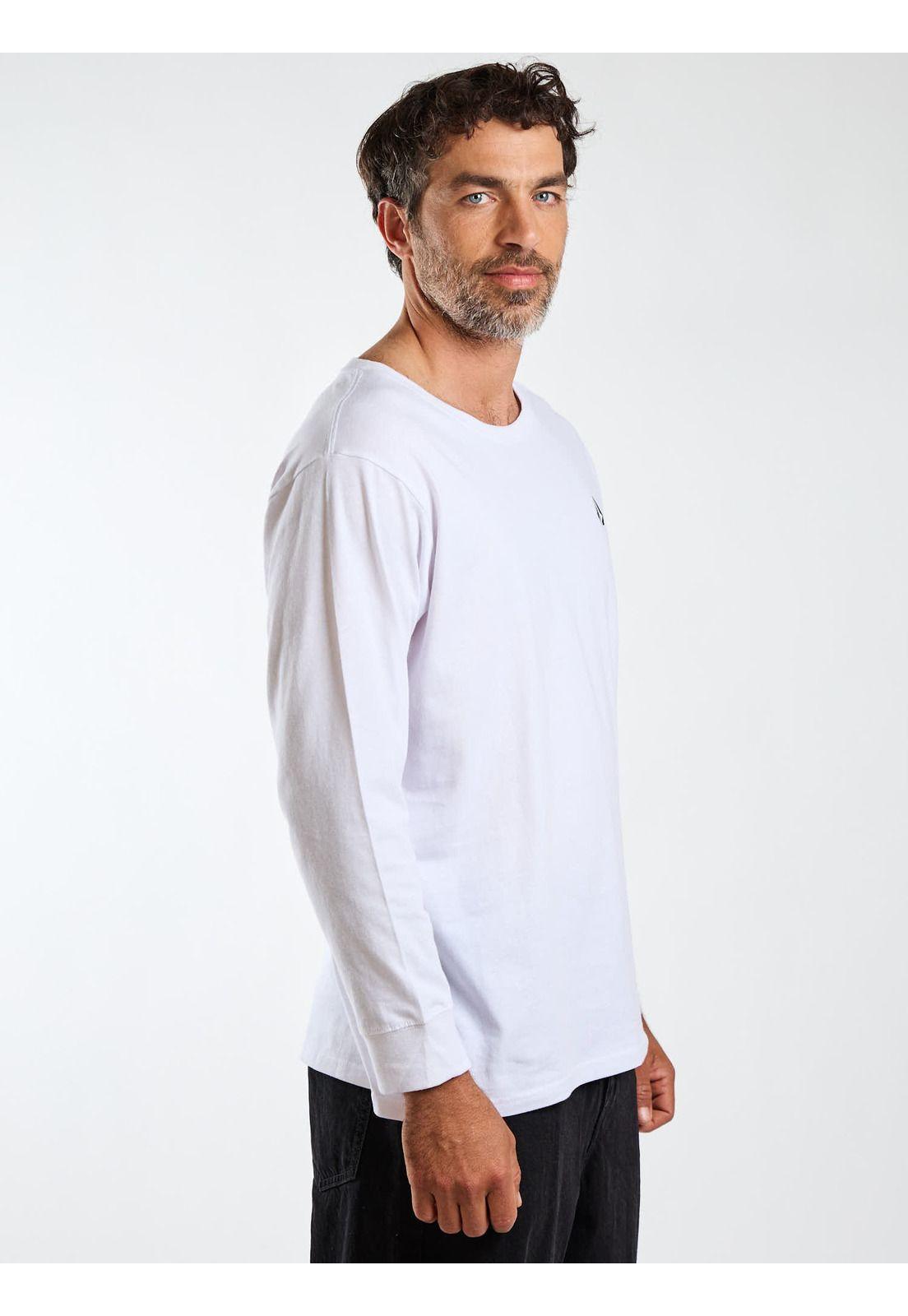 Polera ML Fracture Blanco Hombre Volcom-2