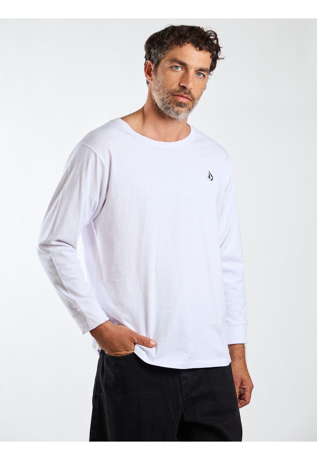 Polera ML Fracture Blanco Hombre Volcom-5