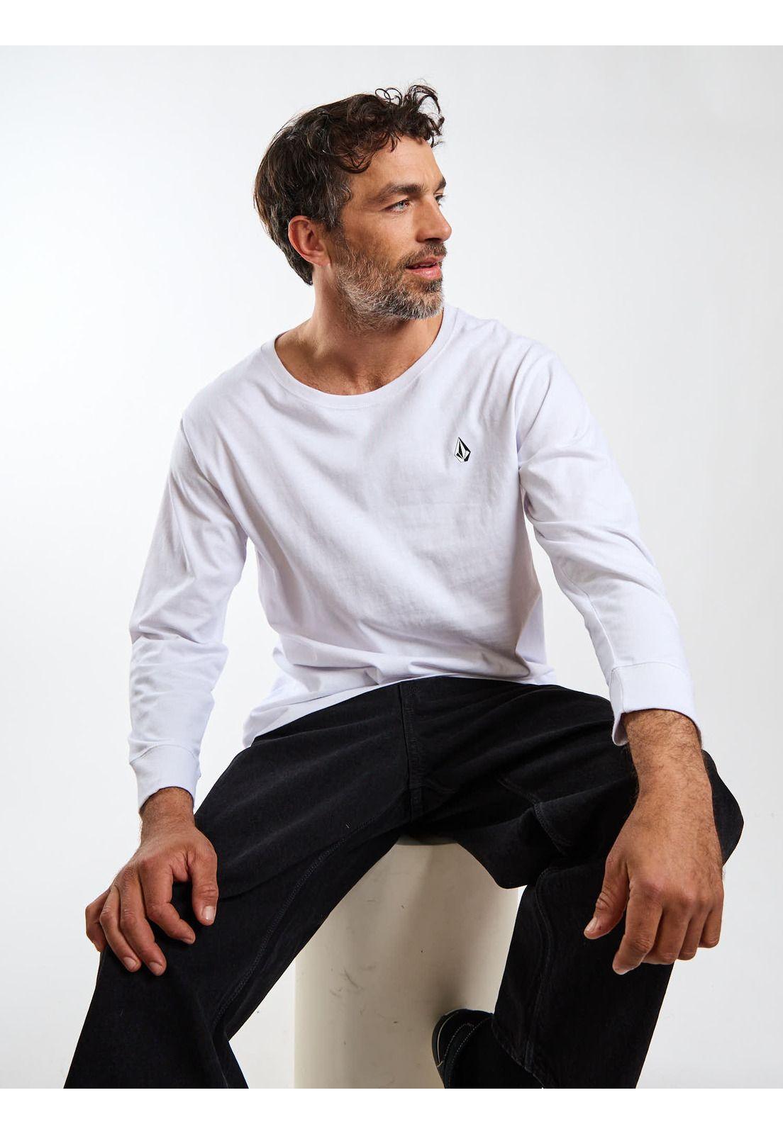 Polera ML Fracture Blanco Hombre Volcom-6