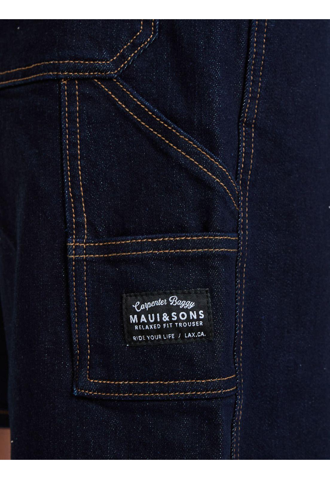 Bermuda Carpintero Vibes Azul Infantil Maui and Sons-4