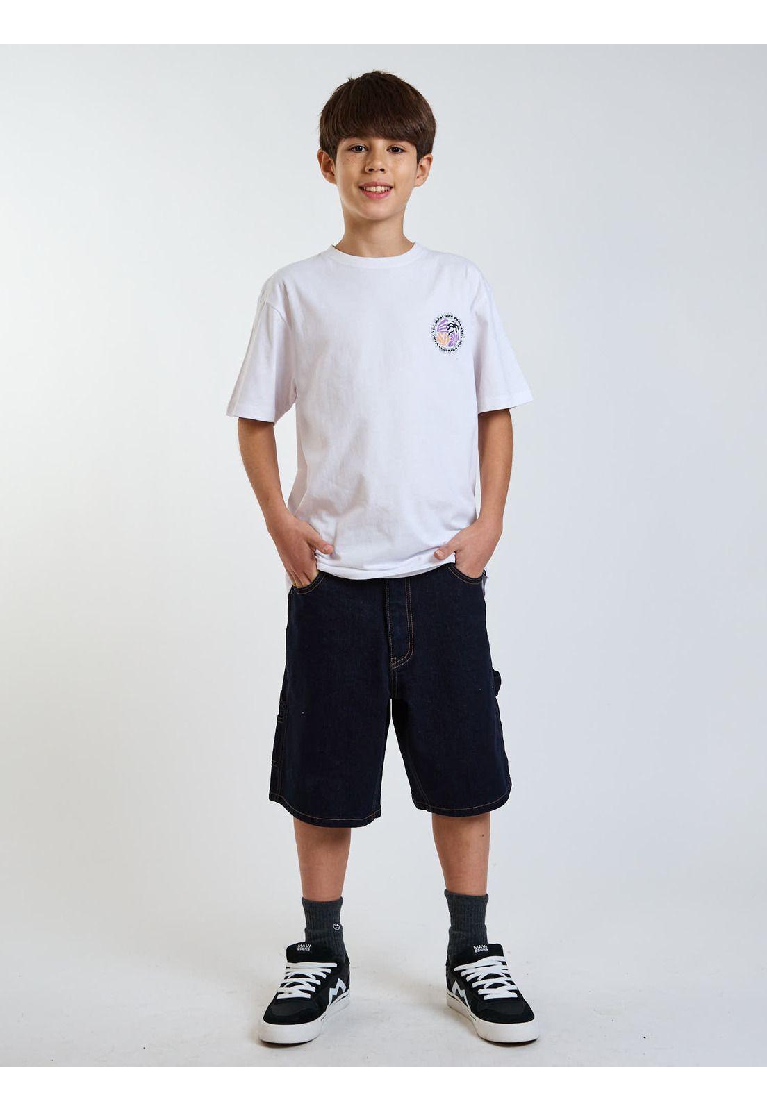 Bermuda Carpintero Vibes Azul Infantil Maui and Sons-6