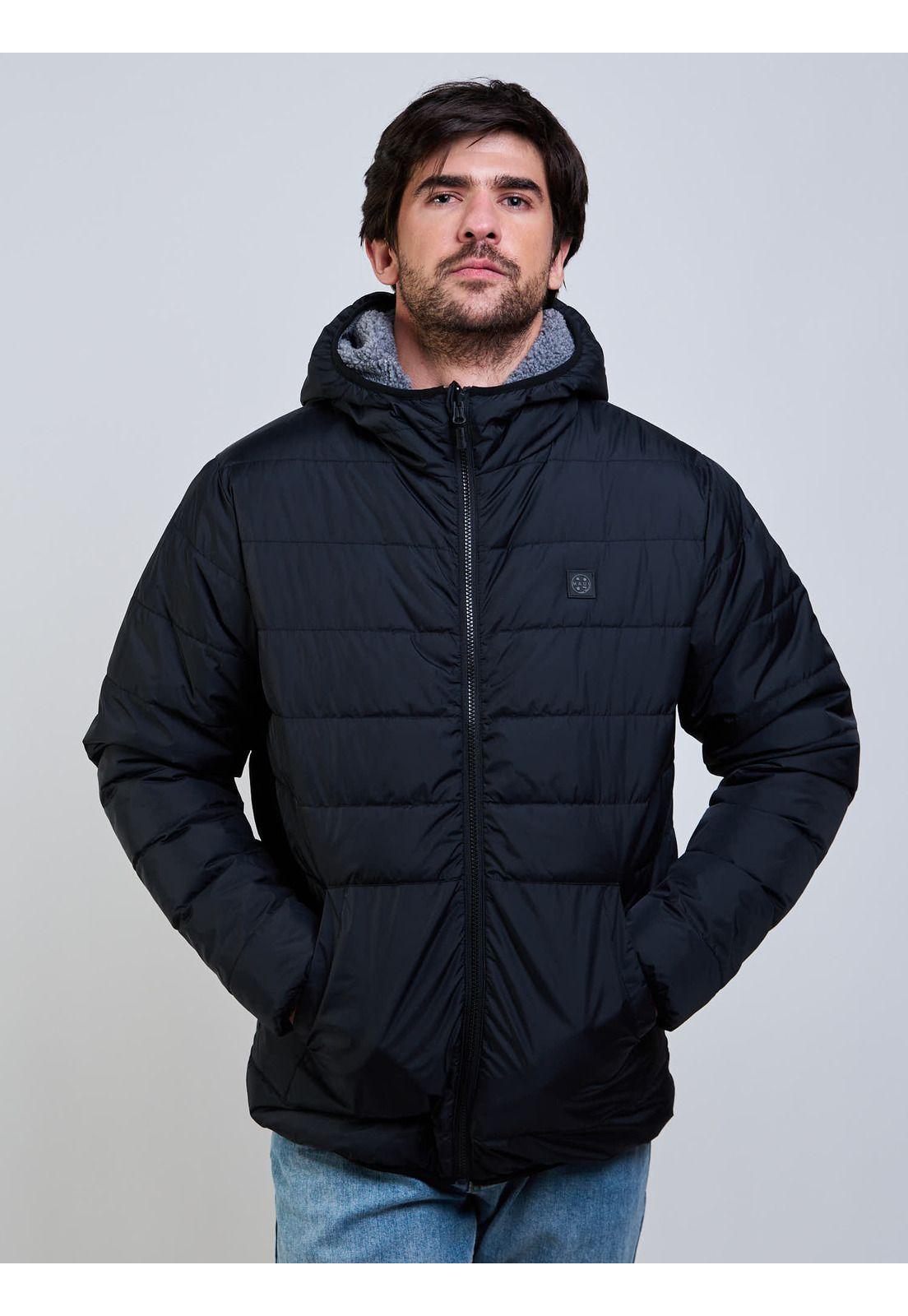 Parka Reversible Flux Negro Hombre Maui And Sons-0