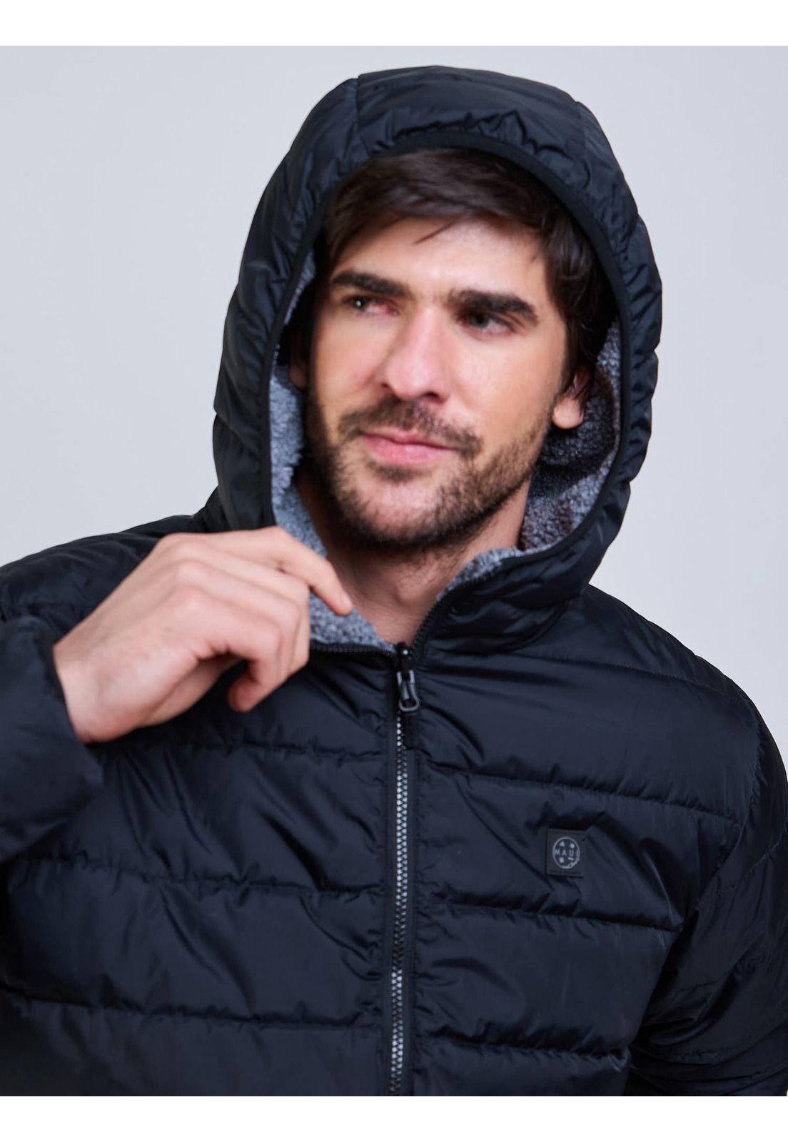 Parka Reversible Flux Negro Hombre Maui And Sons-3