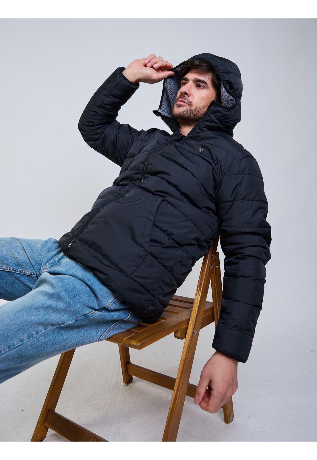 Parka Reversible Flux Negro Hombre Maui And Sons-7