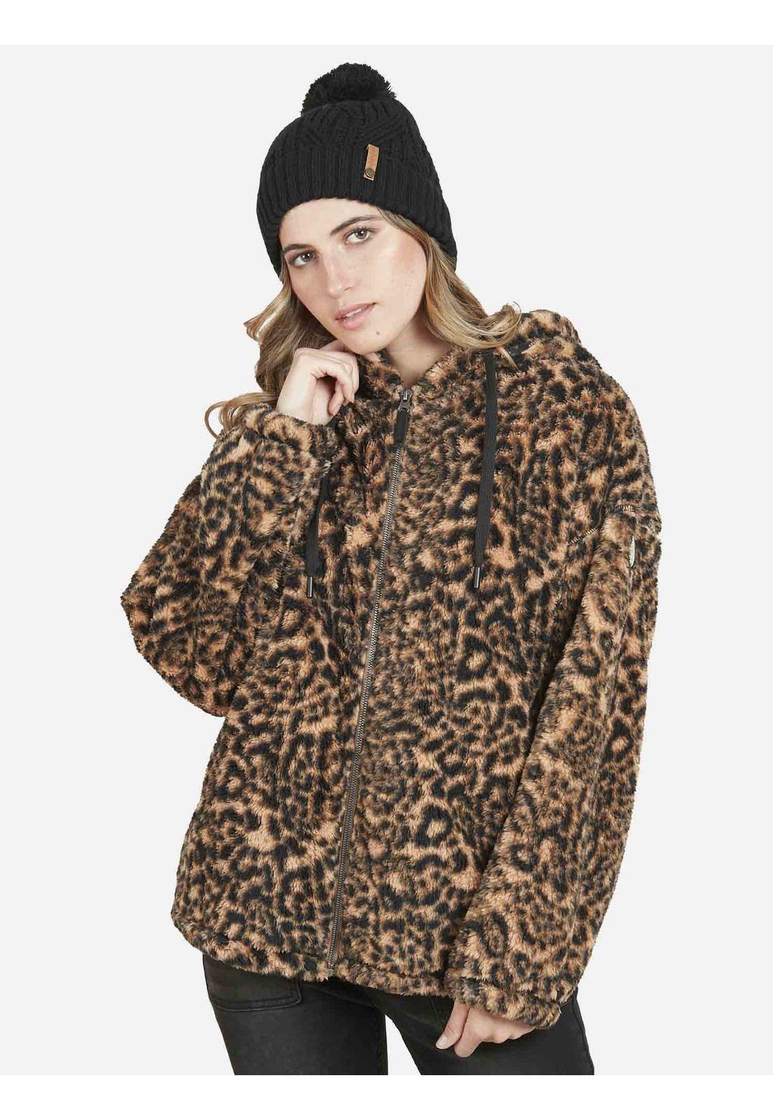 Poleron CHIPORRO LEOPARD Mujer Multicolor Maui and Sons-0