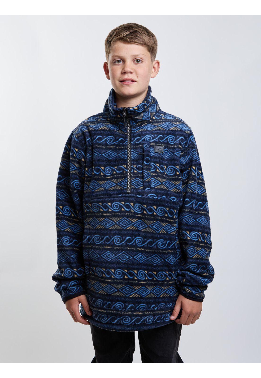 Poleron Micropolar Andean Lake Multicolor Infantil Maui And Sons-0