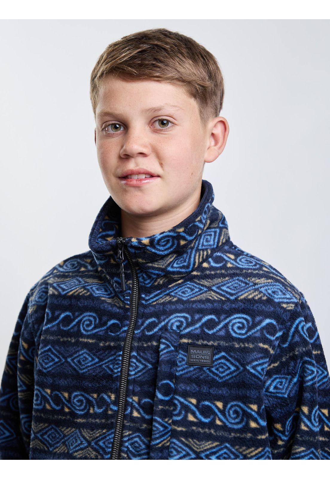 Poleron Micropolar Andean Lake Multicolor Infantil Maui And Sons-3