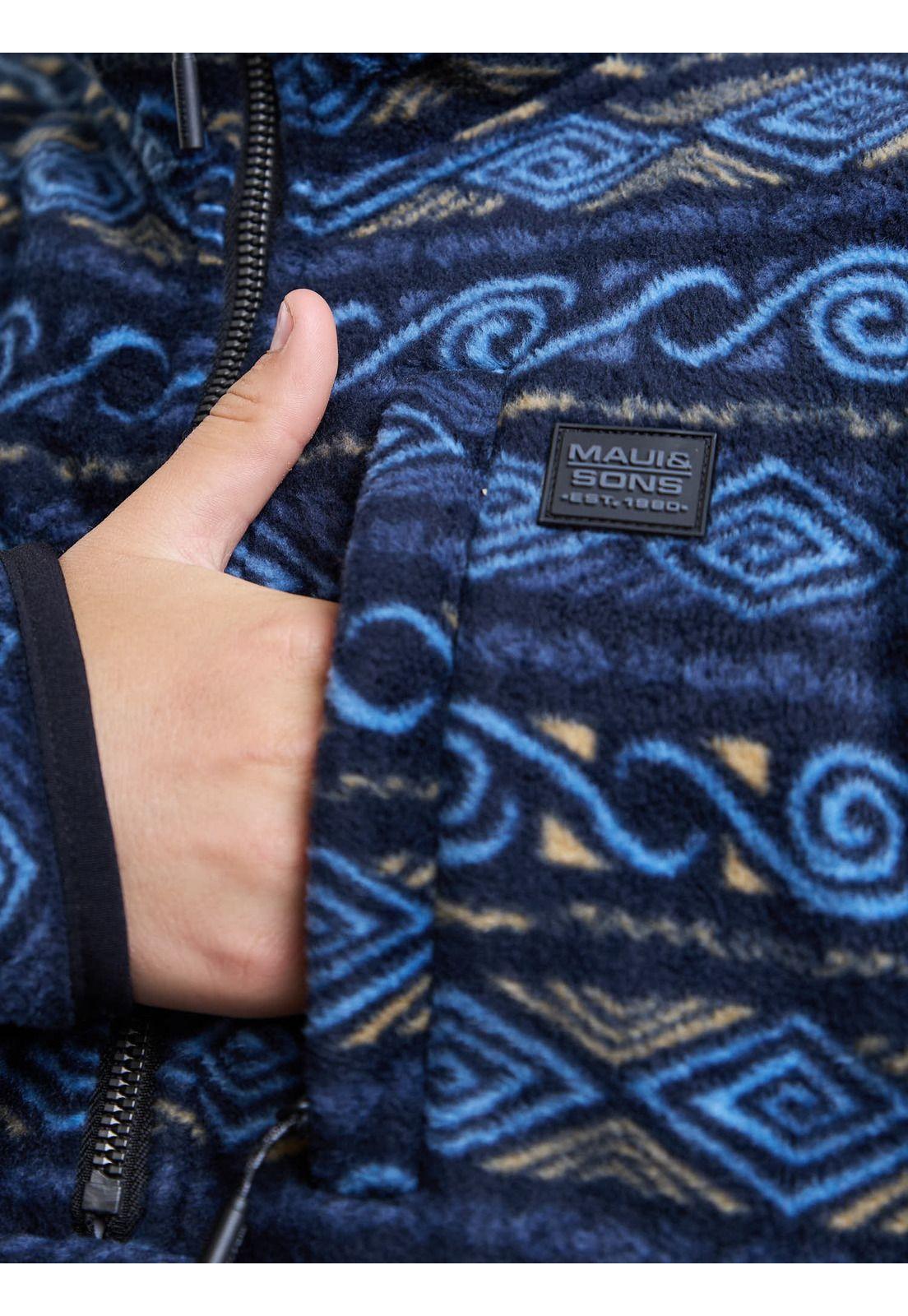 Poleron Micropolar Andean Lake Multicolor Infantil Maui And Sons-4