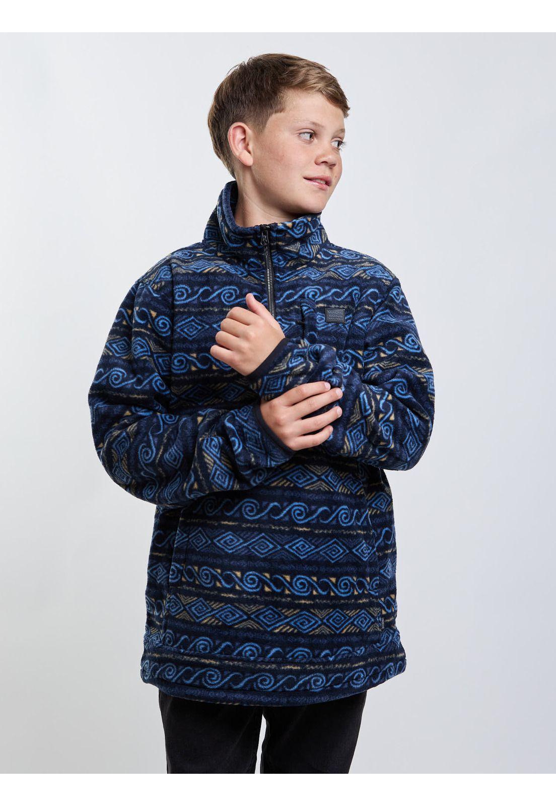 Poleron Micropolar Andean Lake Multicolor Infantil Maui And Sons-5