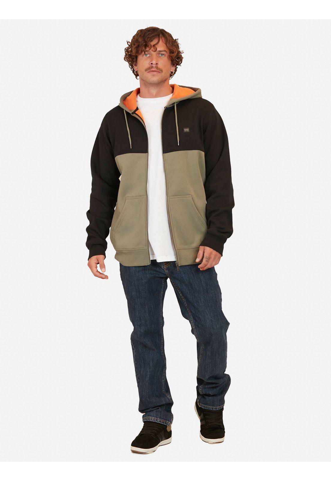 Poleron Cut Color Bonded Verde Hombre Maui And Sons-3