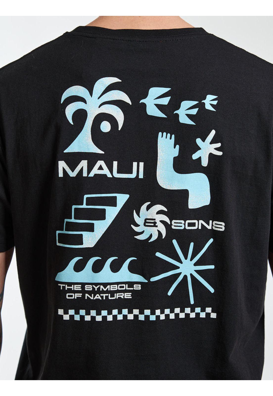 Polera MC Coast Negro Hombre Maui and Sons-3