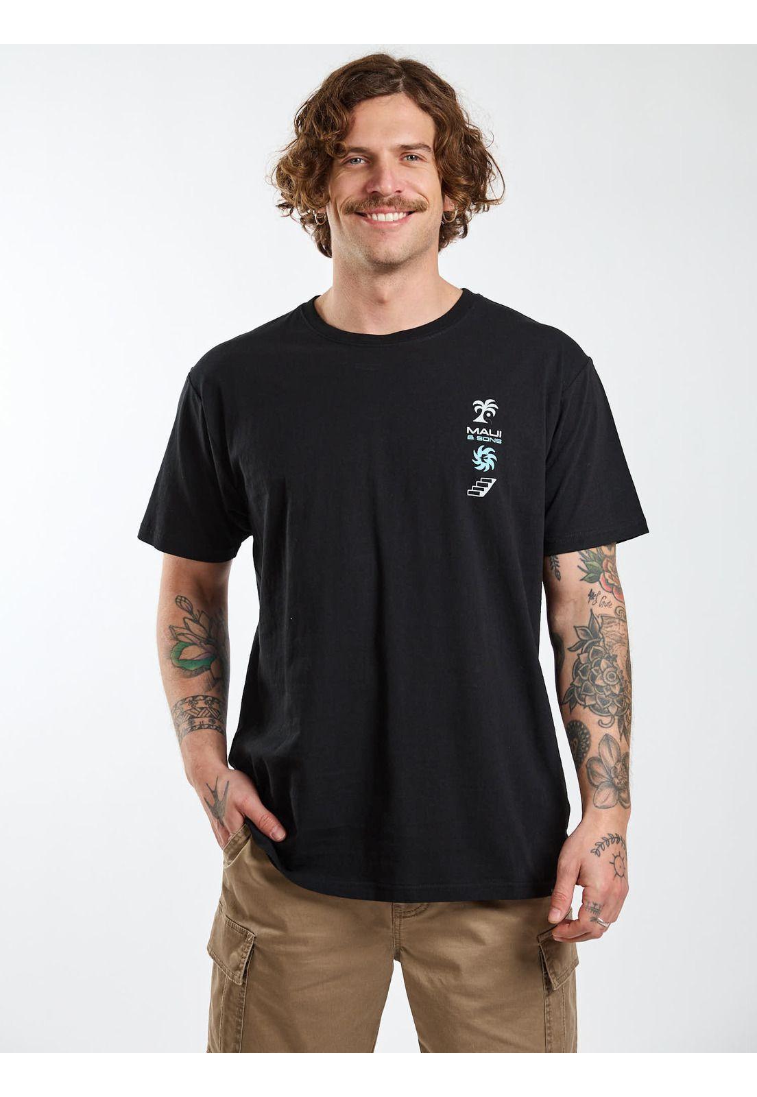 Polera MC Coast Negro Hombre Maui and Sons-6