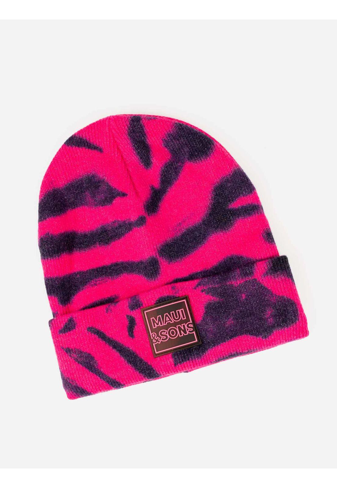 Gorro Tie Dye Mujer Rosado Maui And Sons-0