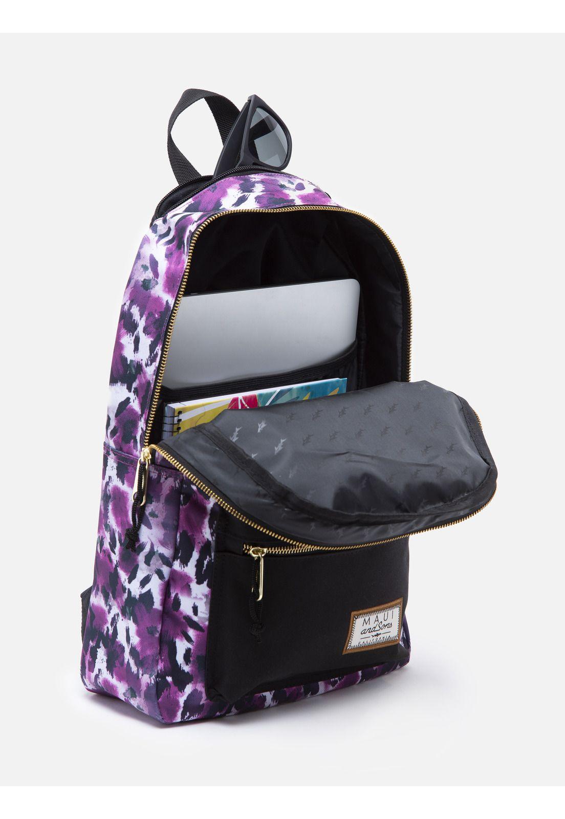 Mochila Escolar Mujer 5AM129-WT21 Morado Maui and Sons-2