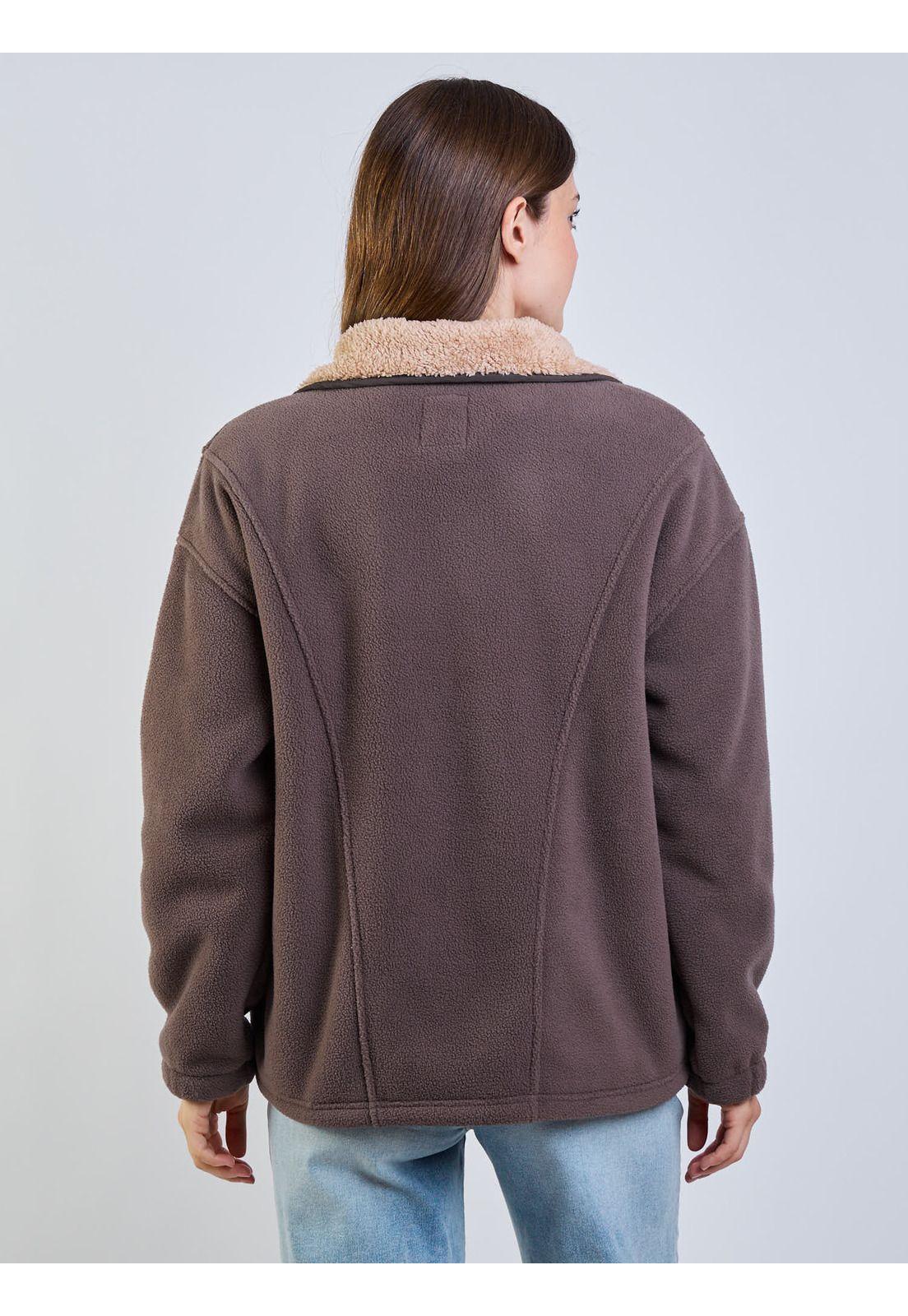 Poleron Polar Golden Lime Café Mujer Maui And Sons-5