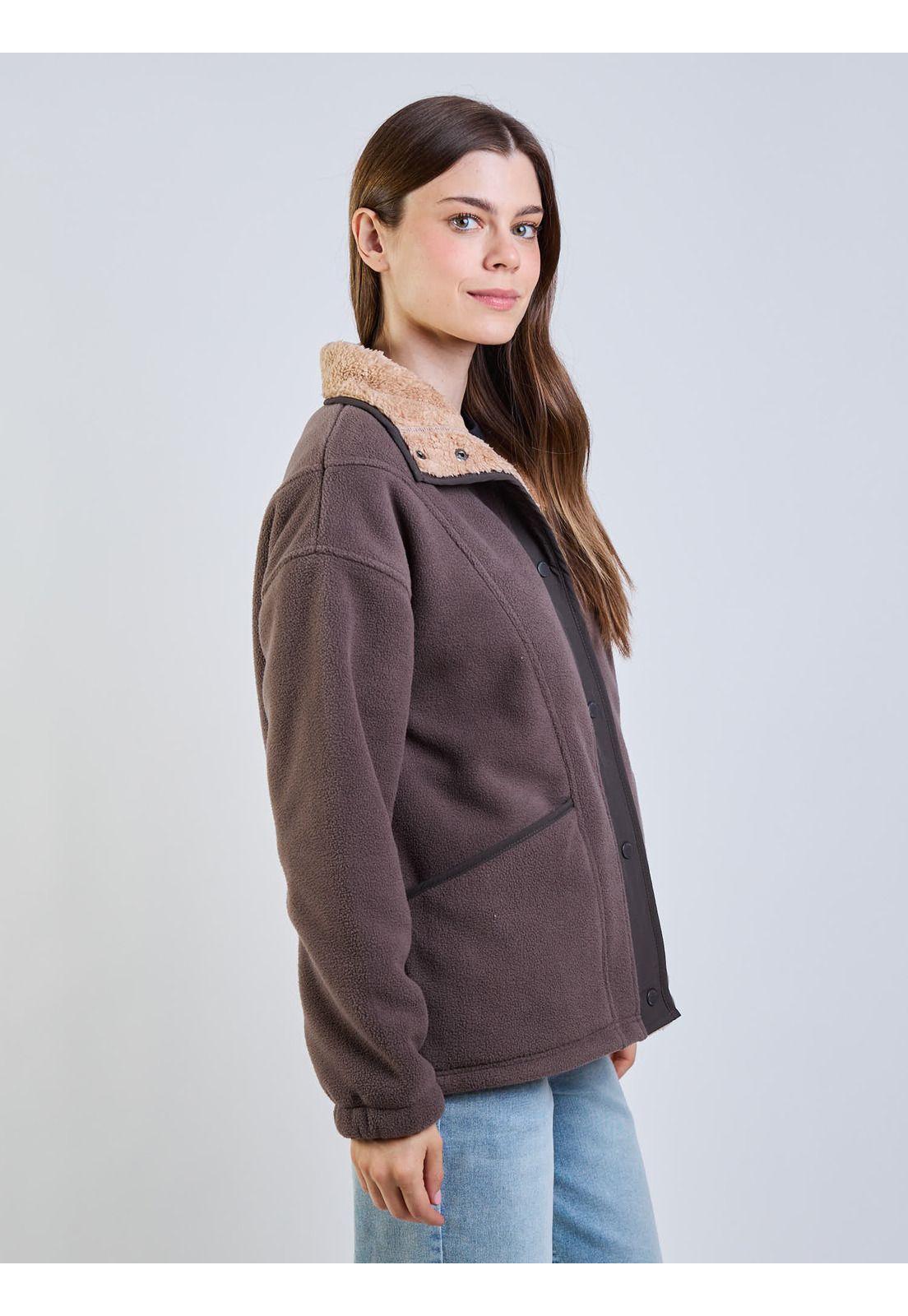 Poleron Polar Golden Lime Café Mujer Maui And Sons-6