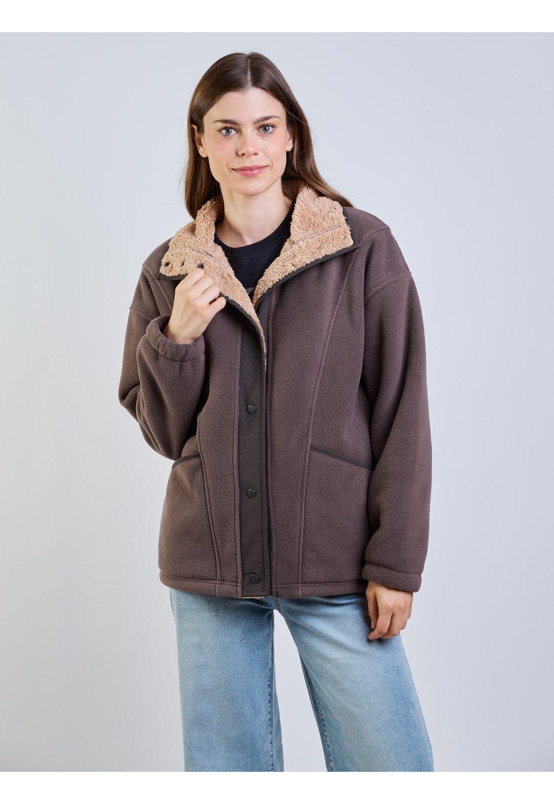 Poleron Polar Golden Lime Café Mujer Maui And Sons-8