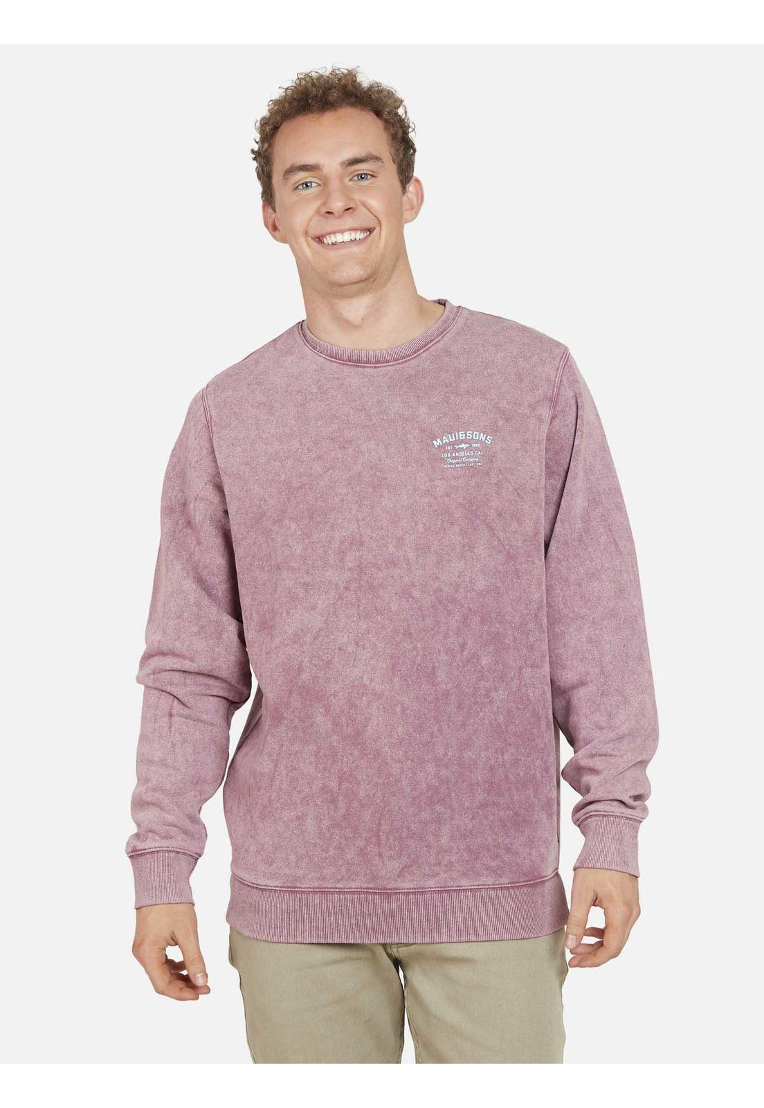 Poleron VENICE LAX Hombre Burdeo Maui and Sons-0