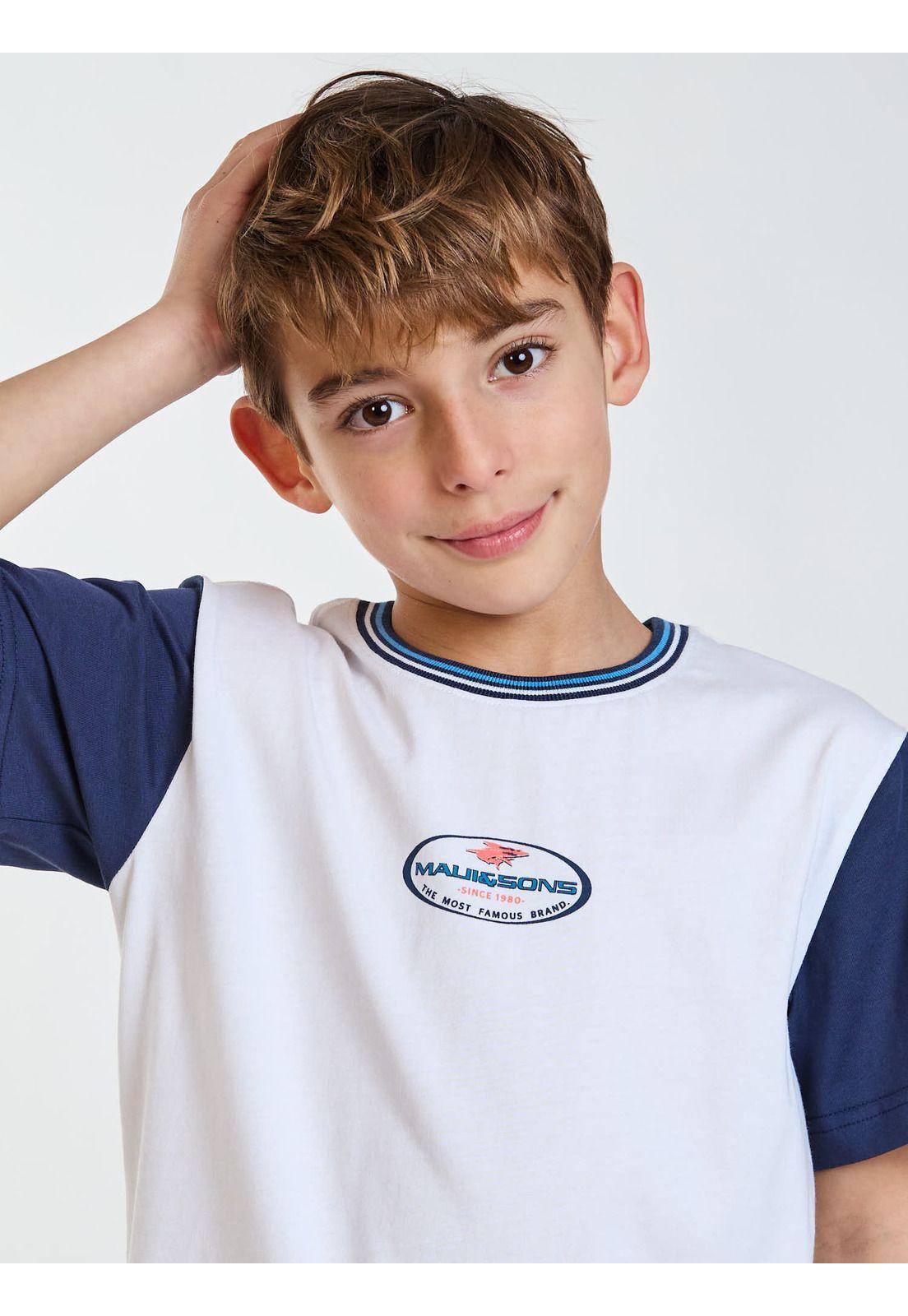 Polera MC Mana Blanco Infantil Maui and Sons-4