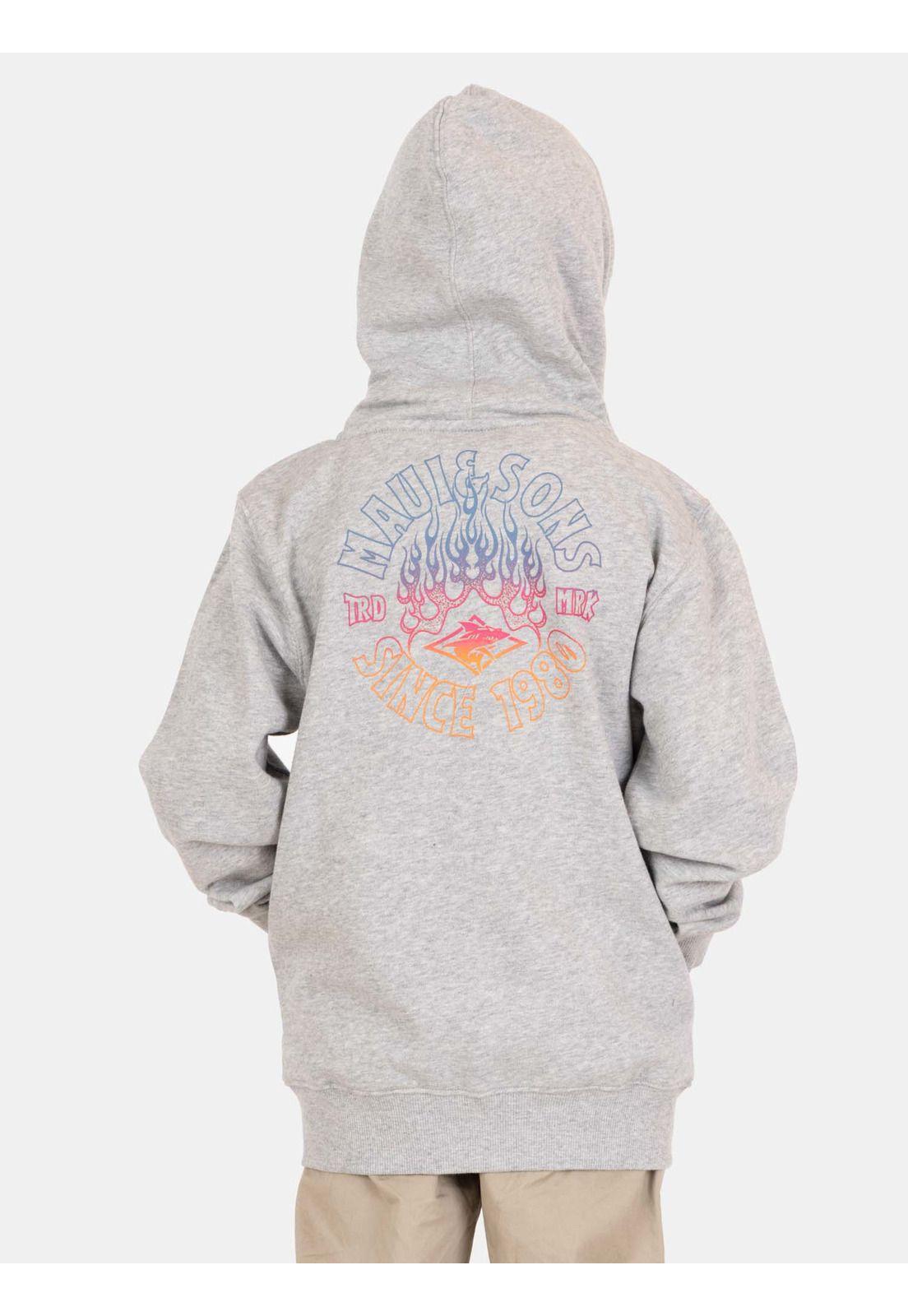 Poleron FZ Kaia Gris Infantil Maui And Sons-1