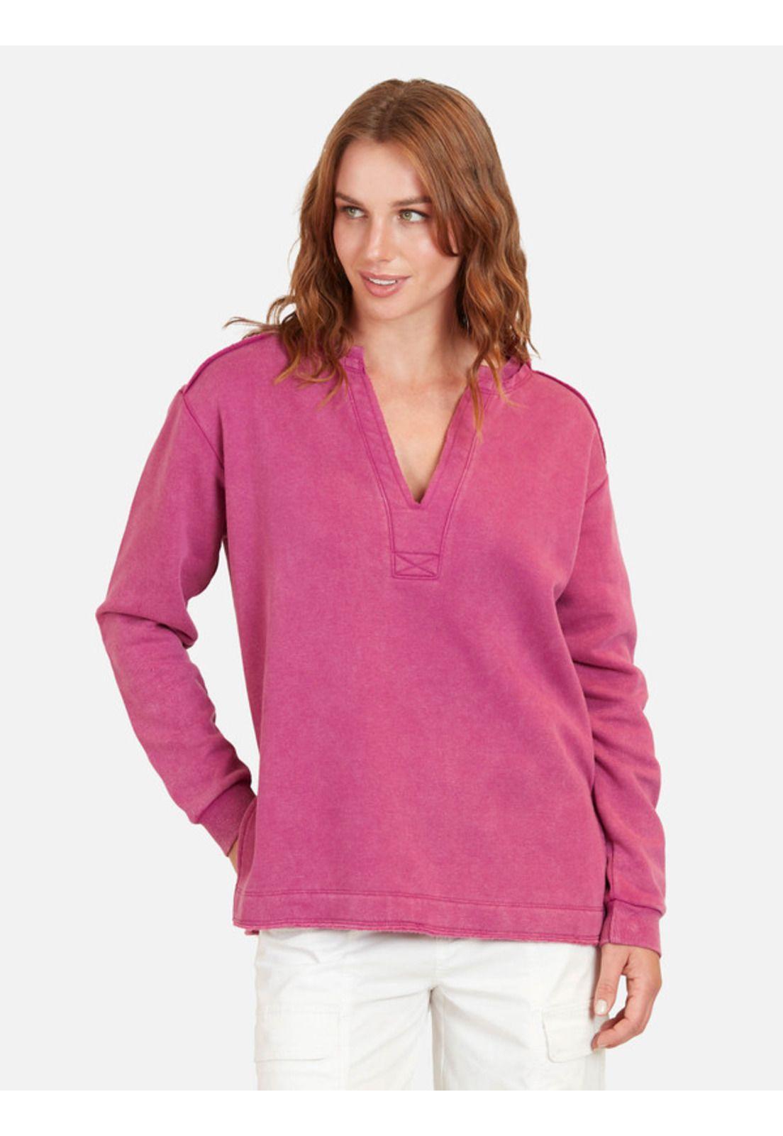 Poleron Surfer Beach Mujer Rosado Maui And Sons-0