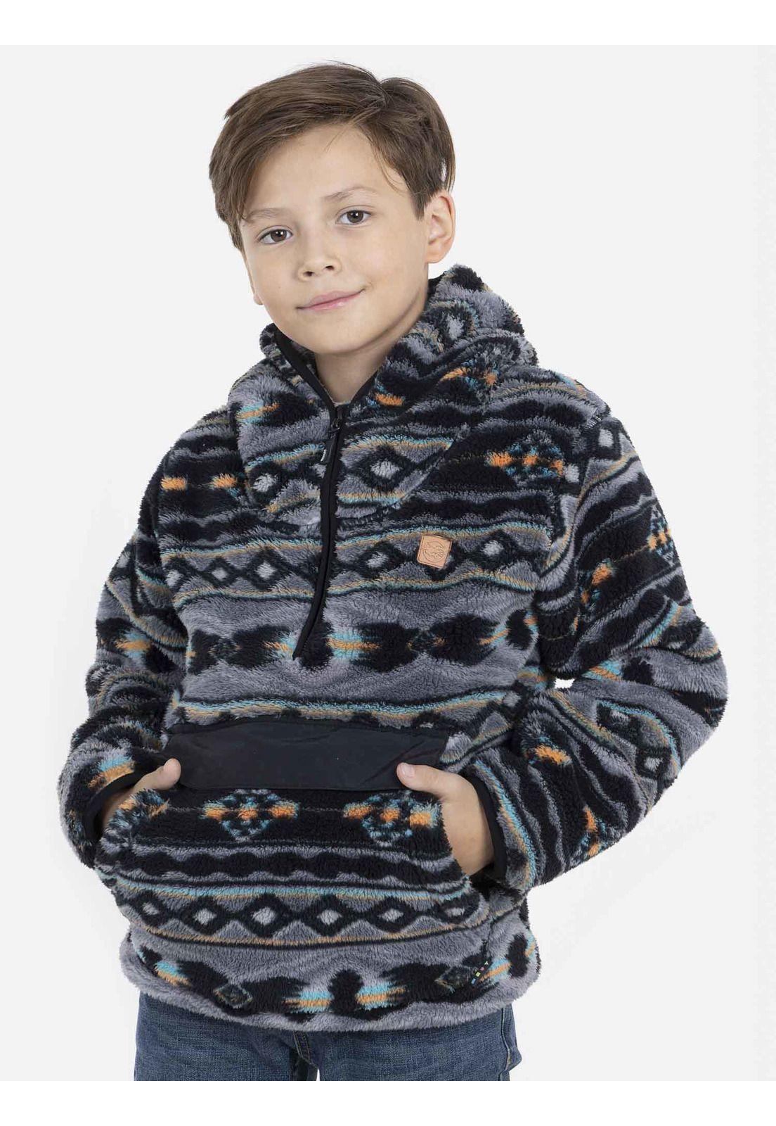 Poleron APACHE STYLE Niño Gris Maui and Sons-0