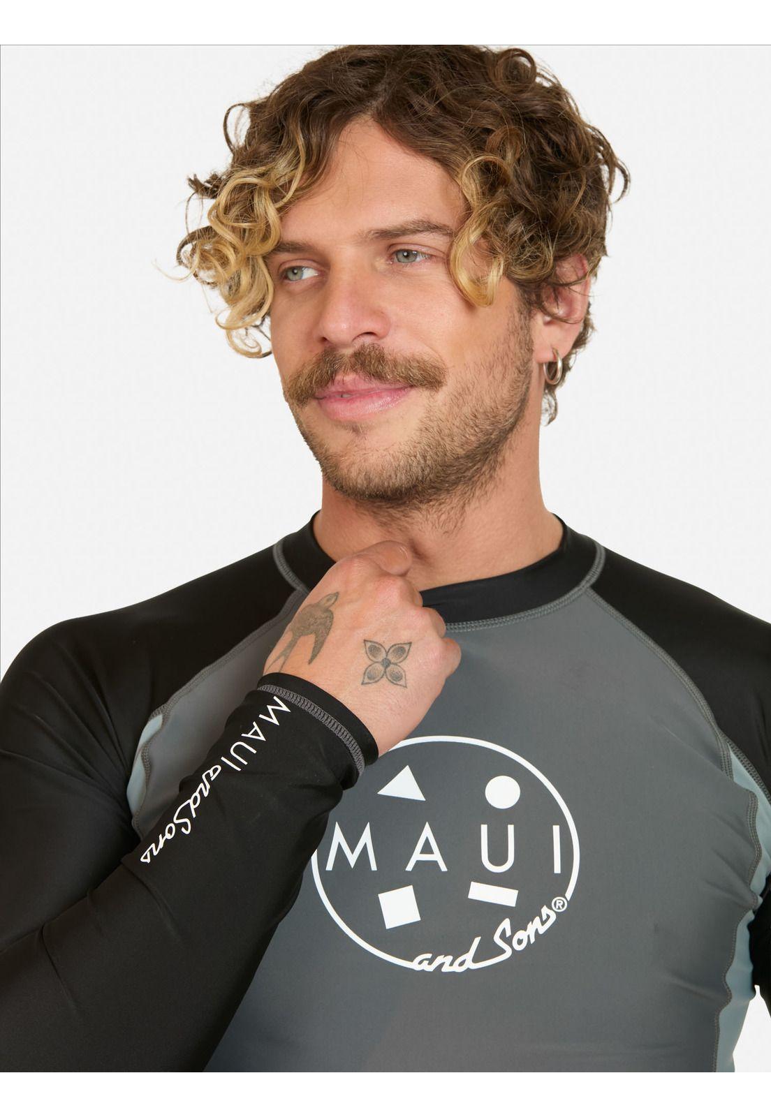 Polera UVP Nakoa Gris Hombre Maui And Sons-2