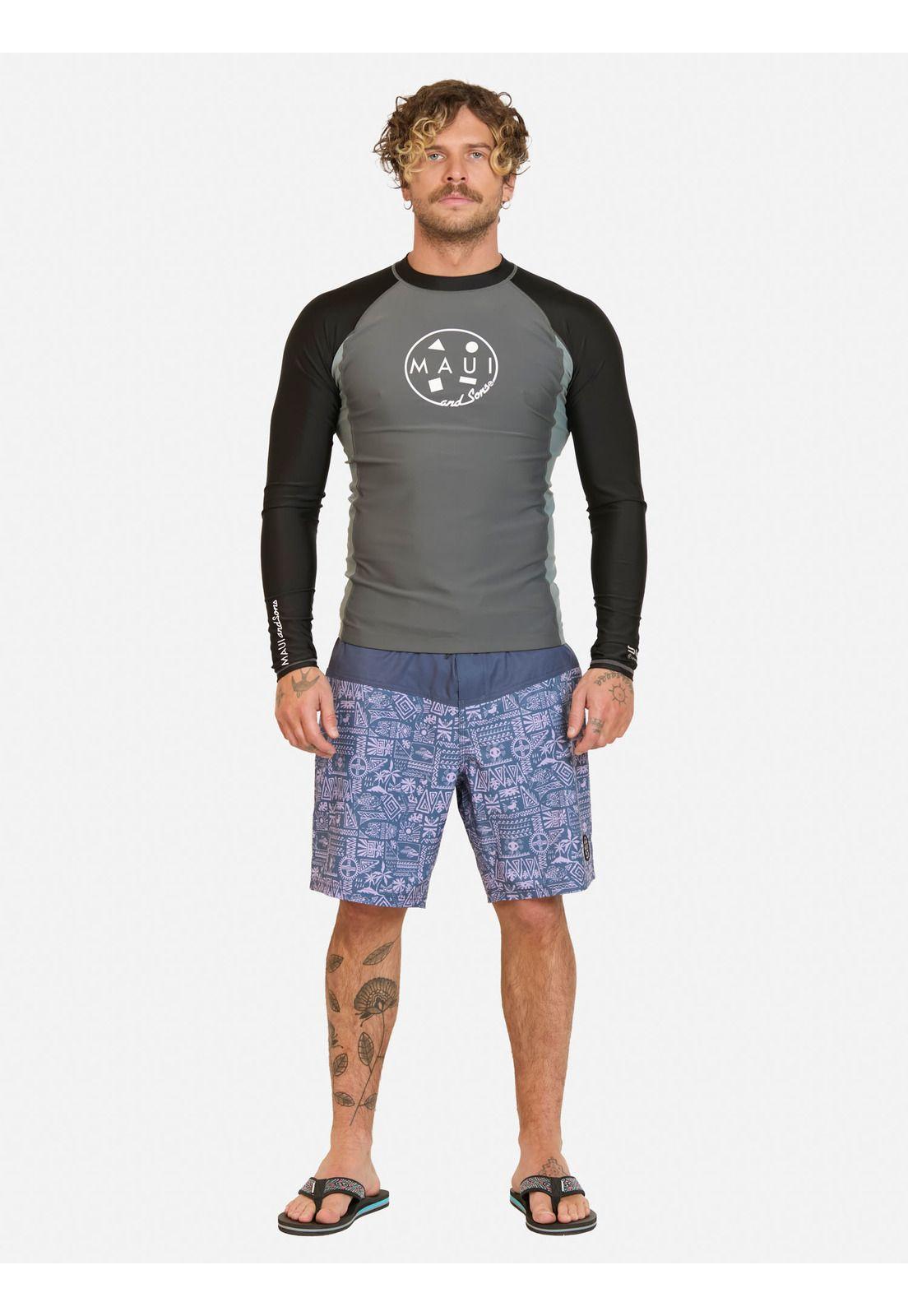 Polera UVP Nakoa Gris Hombre Maui And Sons-3