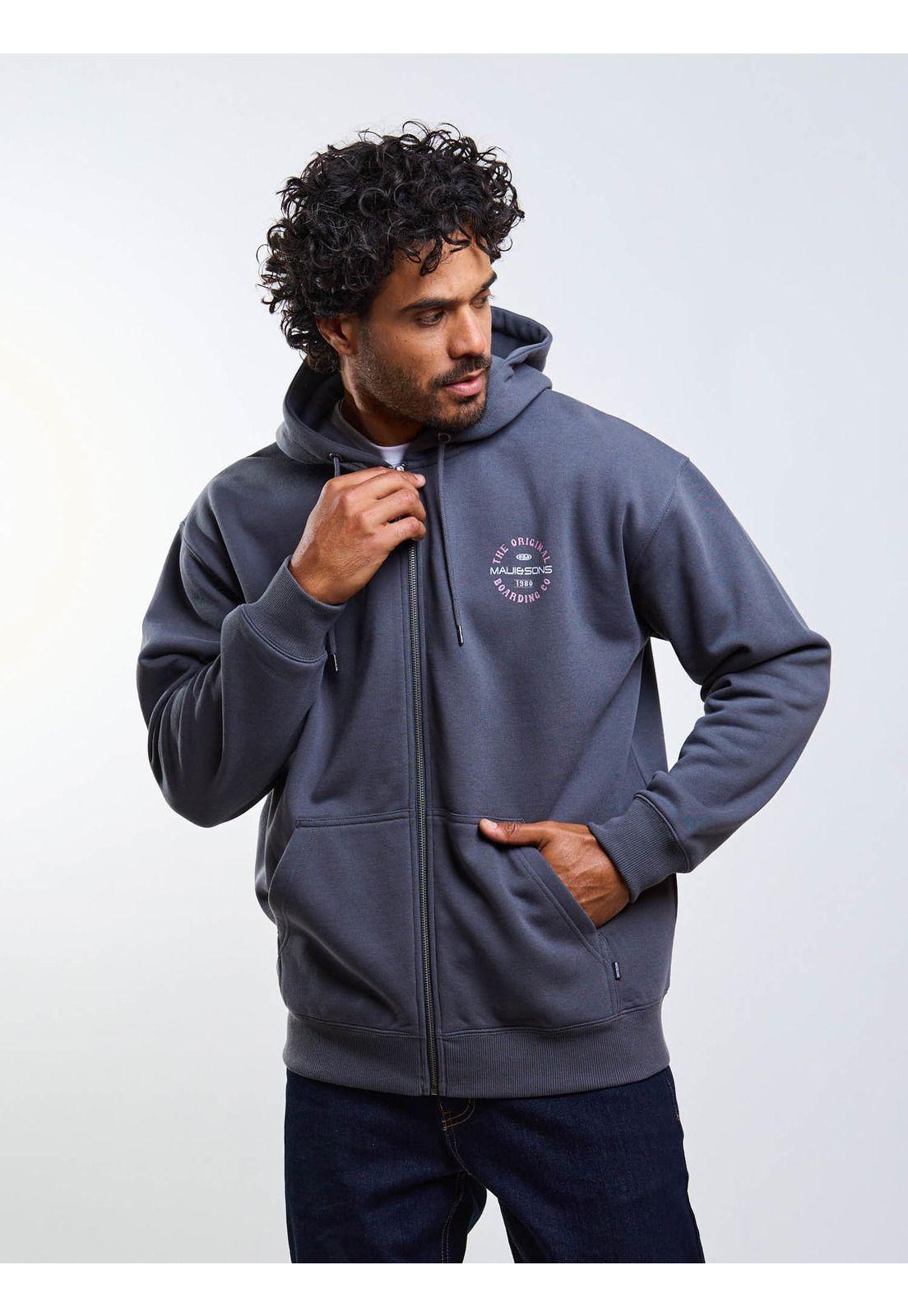 Poleron FZ Waveon Gris Hombre Maui And Sons-3