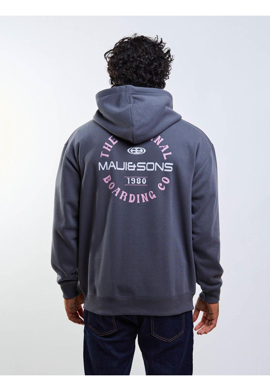 Poleron FZ Waveon Gris Hombre Maui And Sons-4