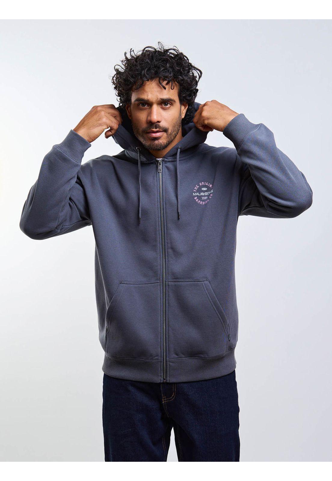 Poleron FZ Waveon Gris Hombre Maui And Sons-7