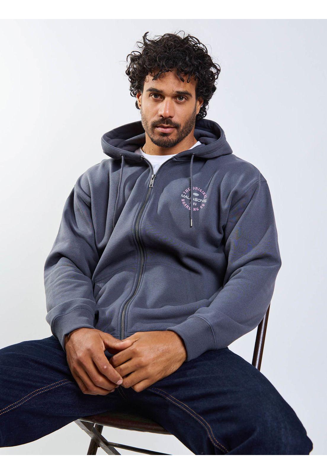 Poleron FZ Waveon Gris Hombre Maui And Sons-8