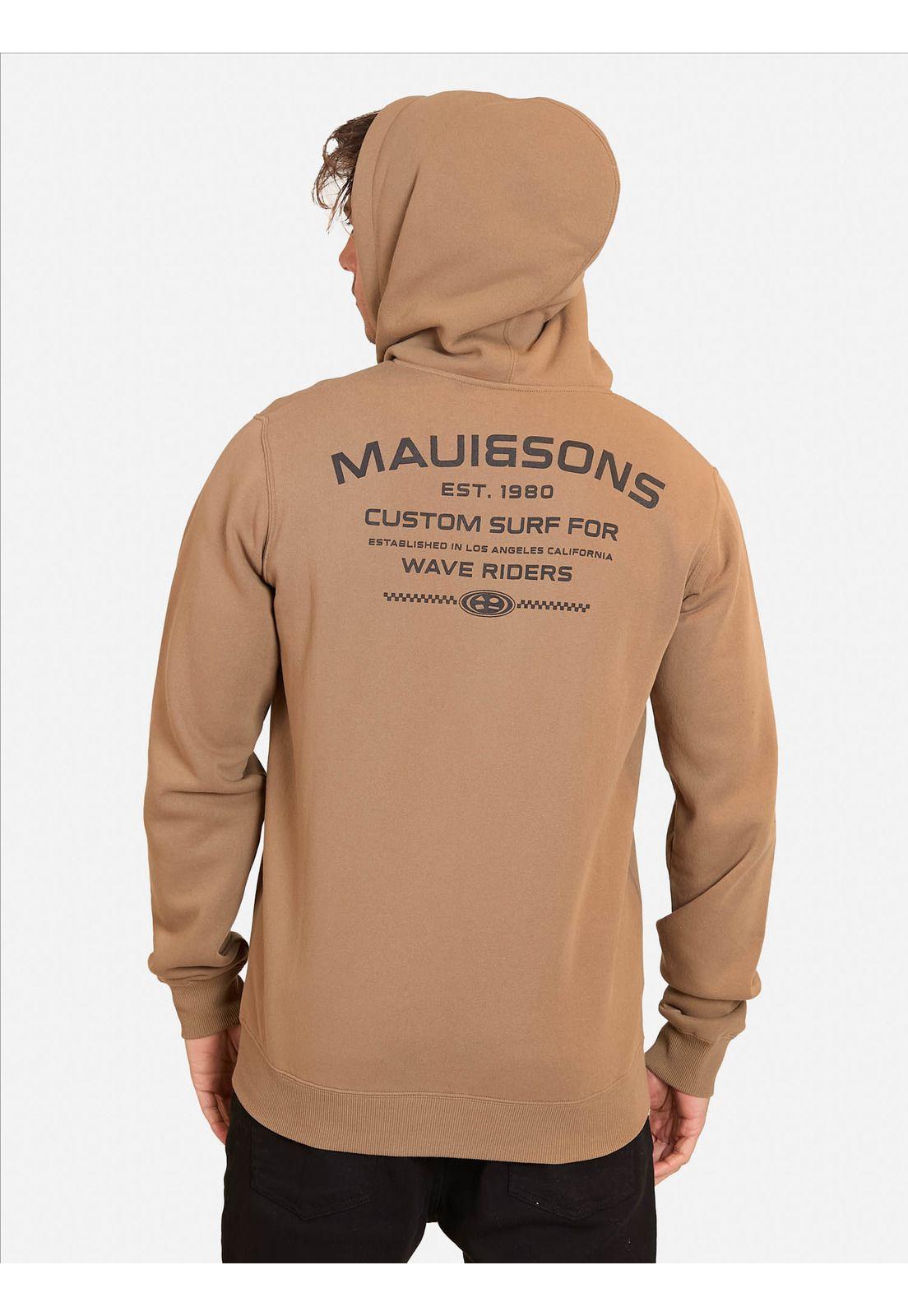 Poleron FZ Dante Khaki Hombre Maui and Sons-1