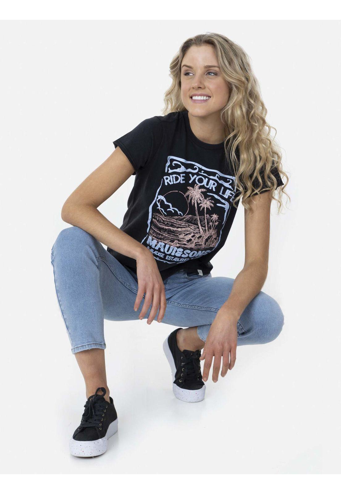 Jeans OCEAN BLUE Mujer Azul Maui and Sons-3