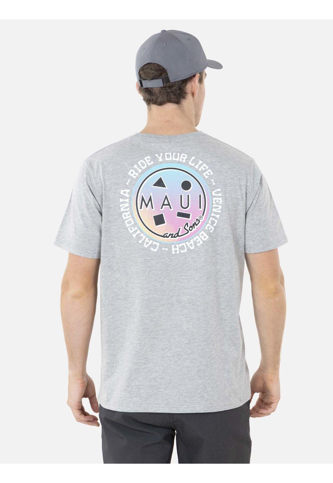 Polera SUNSET CALIFORNIA Hombre Gris Maui and Sons-1