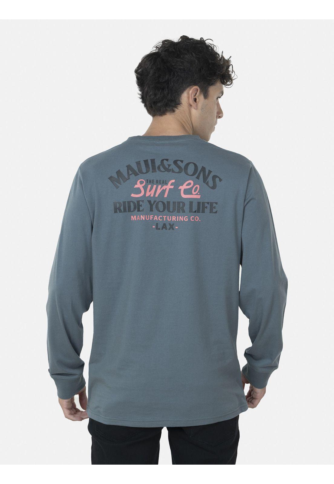 Polera Hombre W. CENTURY RYL LS TEE Gris Maui and Sons-1