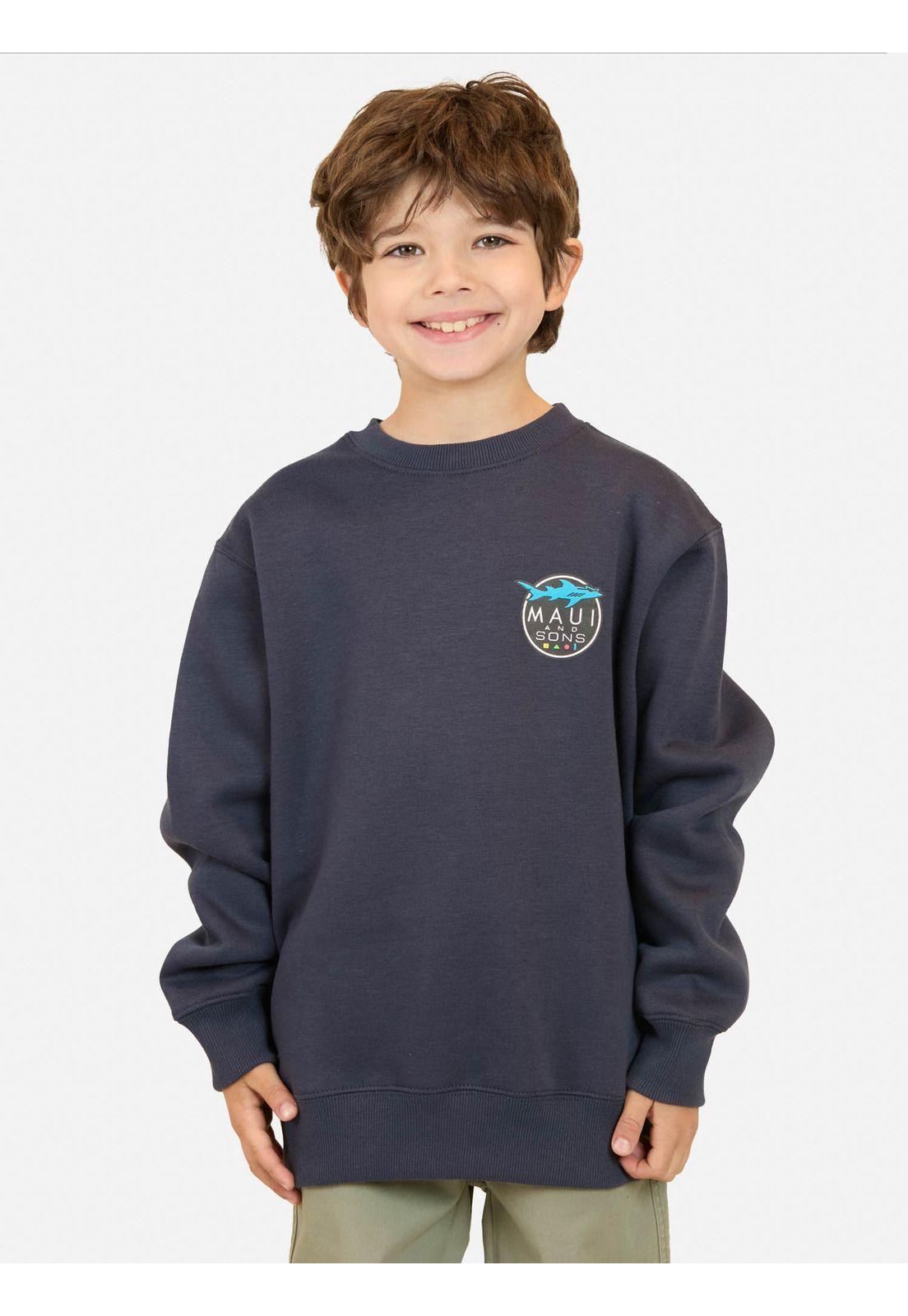 Poleron CR Lava Azul Infantil Maui and Sons-0