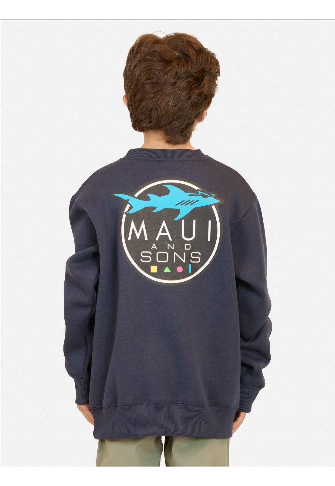 Poleron CR Lava Azul Infantil Maui and Sons-1