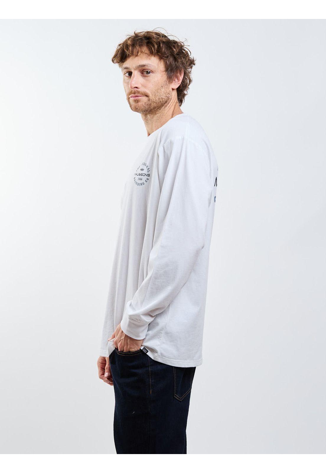 Polera ML Barding Ley Blanco Hombre Maui And Sons-5