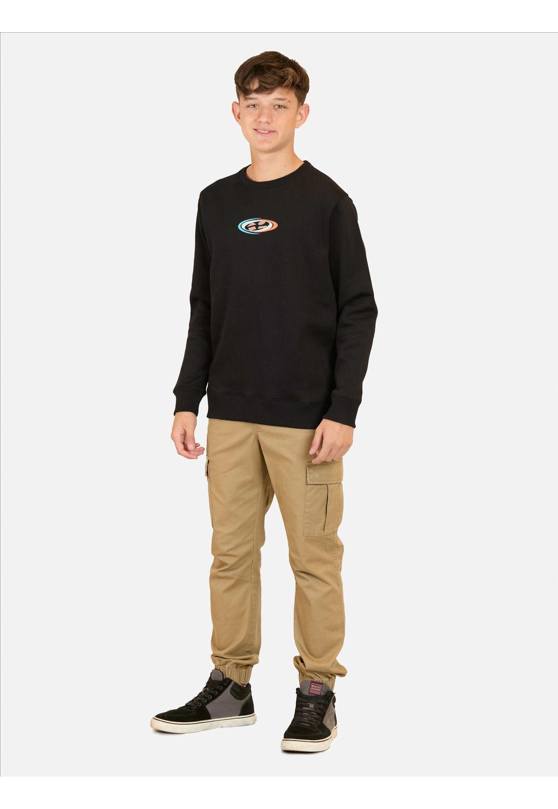 Poleron CR Shine Negro Infantil Maui And Sons-3