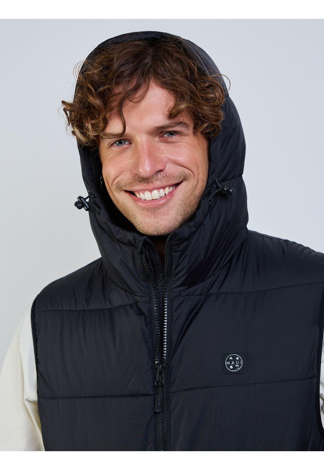 Parka Myth Negro Hombre Maui And Sons-3