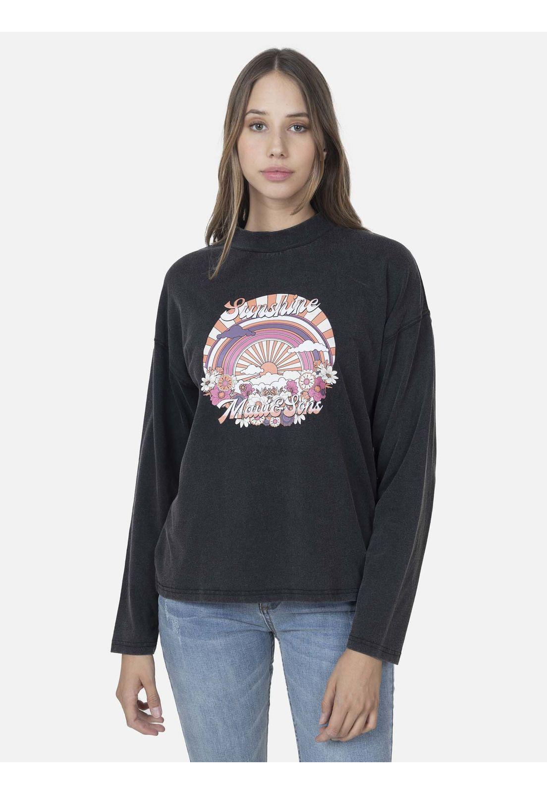 Polera Mujer SUNSHINE Negro Maui and Sons-0