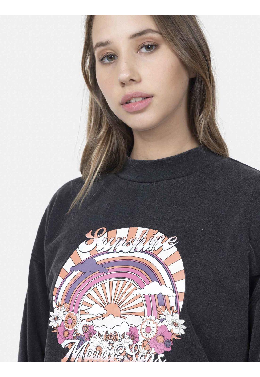 Polera Mujer SUNSHINE Negro Maui and Sons-2