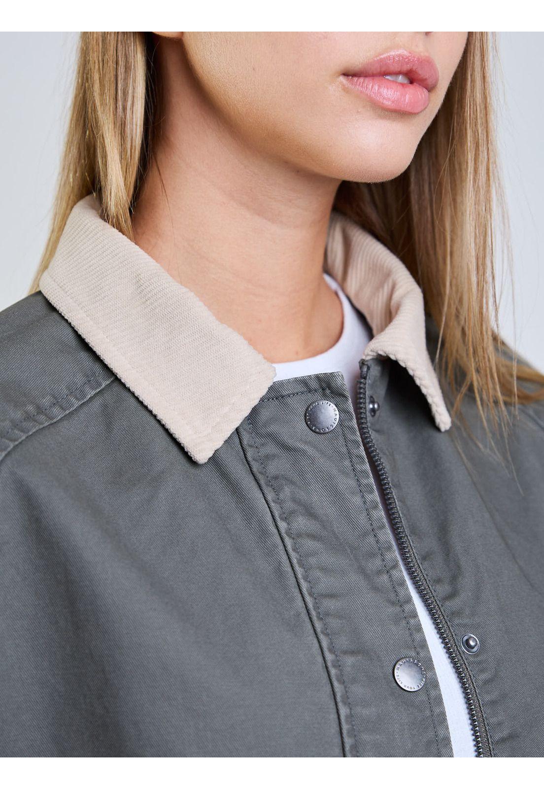 Chaqueta Poppa Verde Mujer Maui And Sons-4